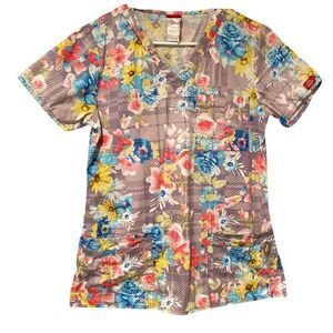 Floral Scrub Top 